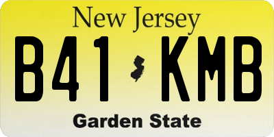 NJ license plate B41KMB