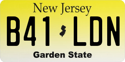 NJ license plate B41LDN