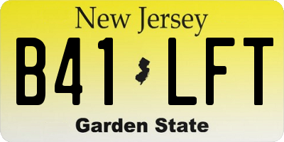 NJ license plate B41LFT