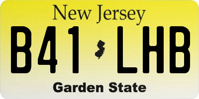 NJ license plate B41LHB