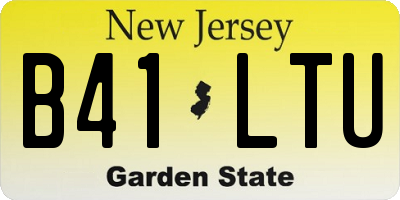 NJ license plate B41LTU
