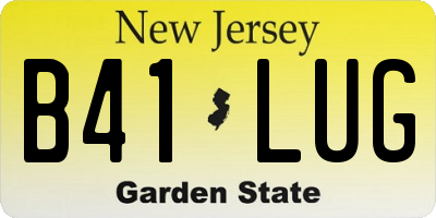 NJ license plate B41LUG