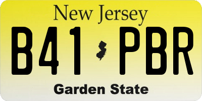 NJ license plate B41PBR