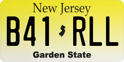 NJ license plate B41RLL