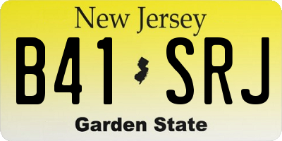 NJ license plate B41SRJ