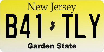 NJ license plate B41TLY