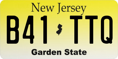 NJ license plate B41TTQ