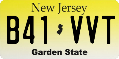 NJ license plate B41VVT