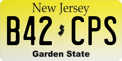 NJ license plate B42CPS