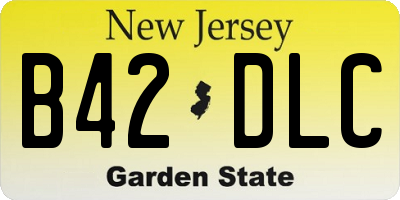NJ license plate B42DLC