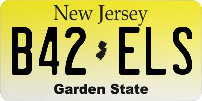 NJ license plate B42ELS