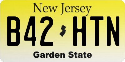 NJ license plate B42HTN