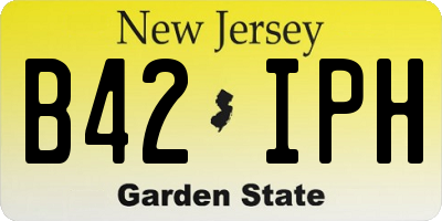 NJ license plate B42IPH