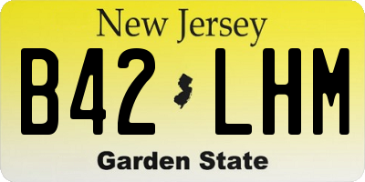 NJ license plate B42LHM