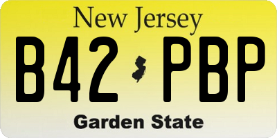 NJ license plate B42PBP