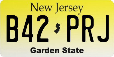 NJ license plate B42PRJ