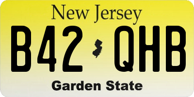 NJ license plate B42QHB