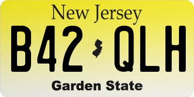 NJ license plate B42QLH