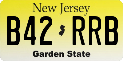 NJ license plate B42RRB