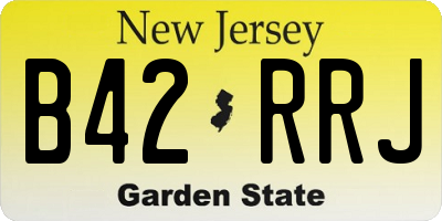 NJ license plate B42RRJ