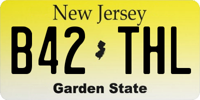 NJ license plate B42THL