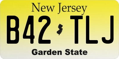 NJ license plate B42TLJ