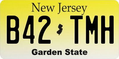 NJ license plate B42TMH