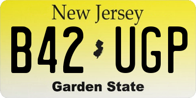 NJ license plate B42UGP