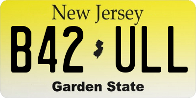 NJ license plate B42ULL