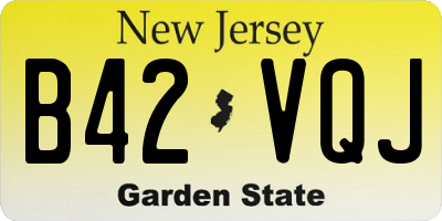 NJ license plate B42VQJ