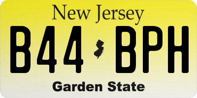 NJ license plate B44BPH