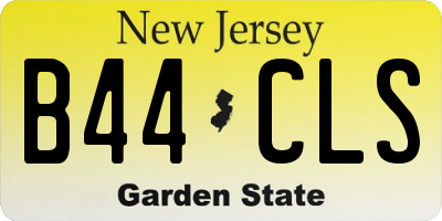 NJ license plate B44CLS