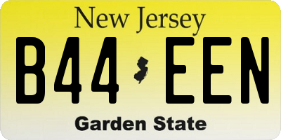 NJ license plate B44EEN