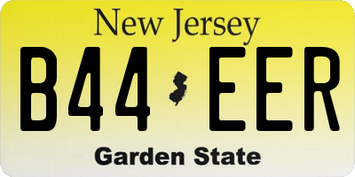 NJ license plate B44EER