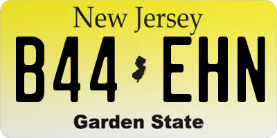 NJ license plate B44EHN
