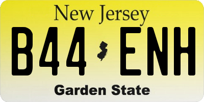 NJ license plate B44ENH