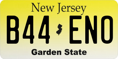 NJ license plate B44ENO