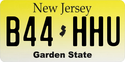 NJ license plate B44HHU