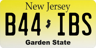 NJ license plate B44IBS