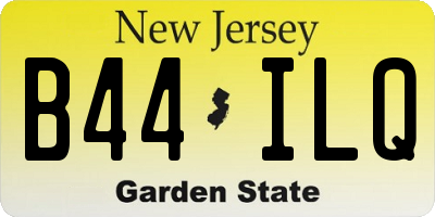 NJ license plate B44ILQ