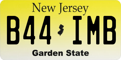 NJ license plate B44IMB