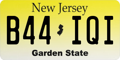 NJ license plate B44IQI