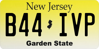NJ license plate B44IVP