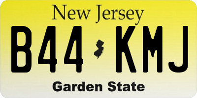 NJ license plate B44KMJ