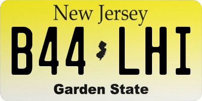 NJ license plate B44LHI