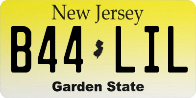 NJ license plate B44LIL