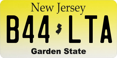 NJ license plate B44LTA