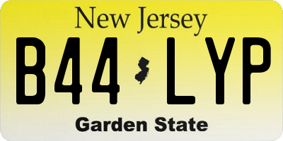 NJ license plate B44LYP