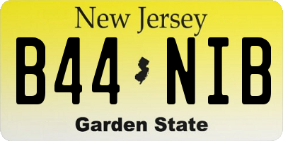 NJ license plate B44NIB