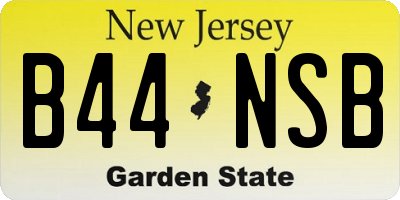 NJ license plate B44NSB